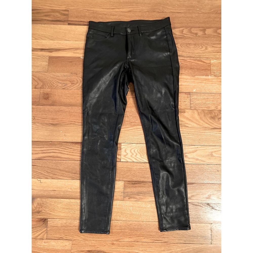 H&M pleather stretch pants